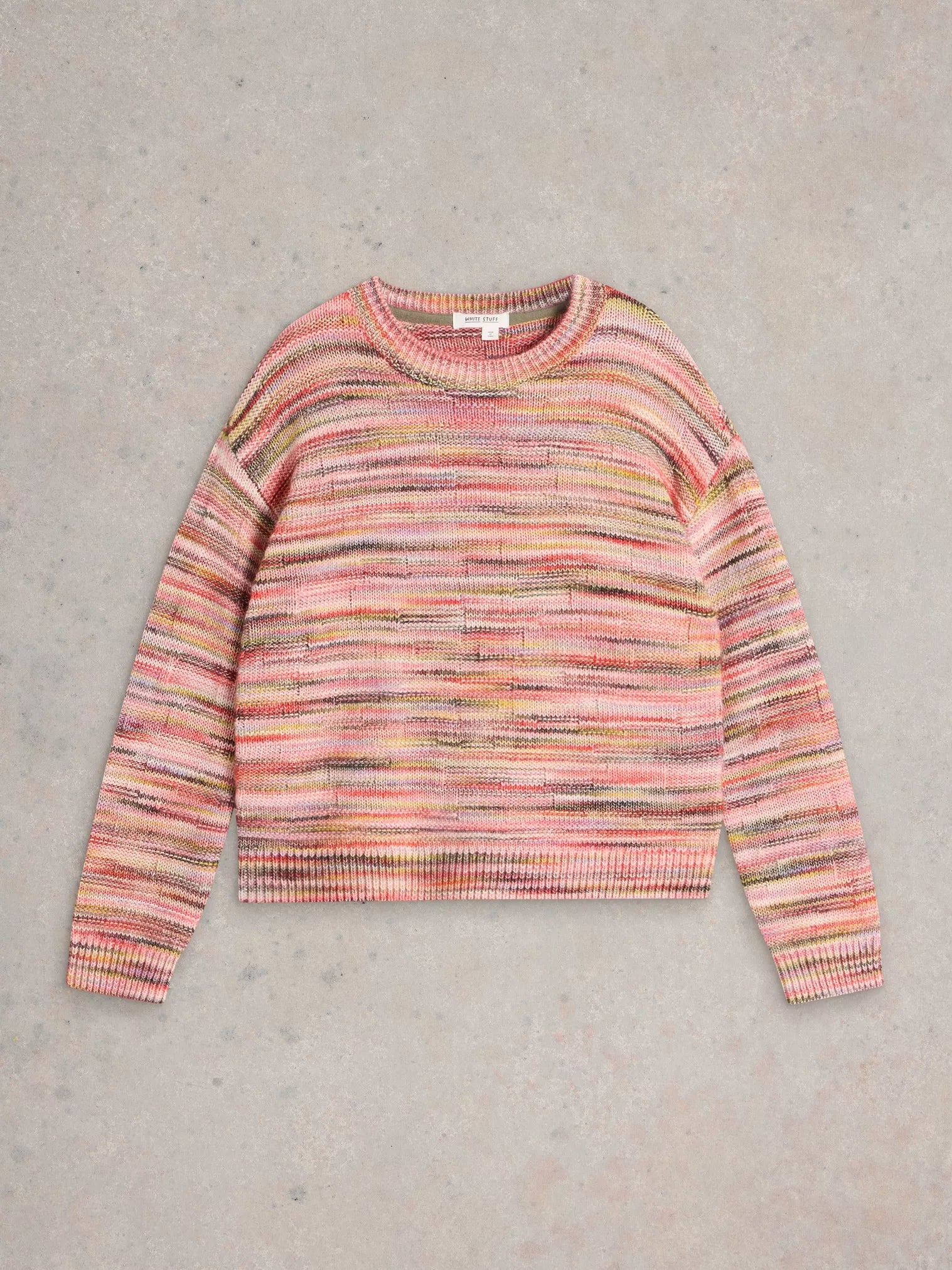 White Stuff Rosie Space Dye Jumper Pink Multi