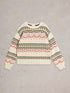 White Stuff Piper Pointelle Jumper White Multi