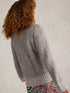 White Stuff Paige Puff Sleeve Jumper Mid Grey