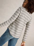 White Stuff Clara Stitch LS Tee Natural Multi