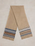 White Stuff Grove Fairisle Scarf Natural Multi