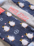 White Stuff Fluffy Penguin Ankle Sock Navy Multi