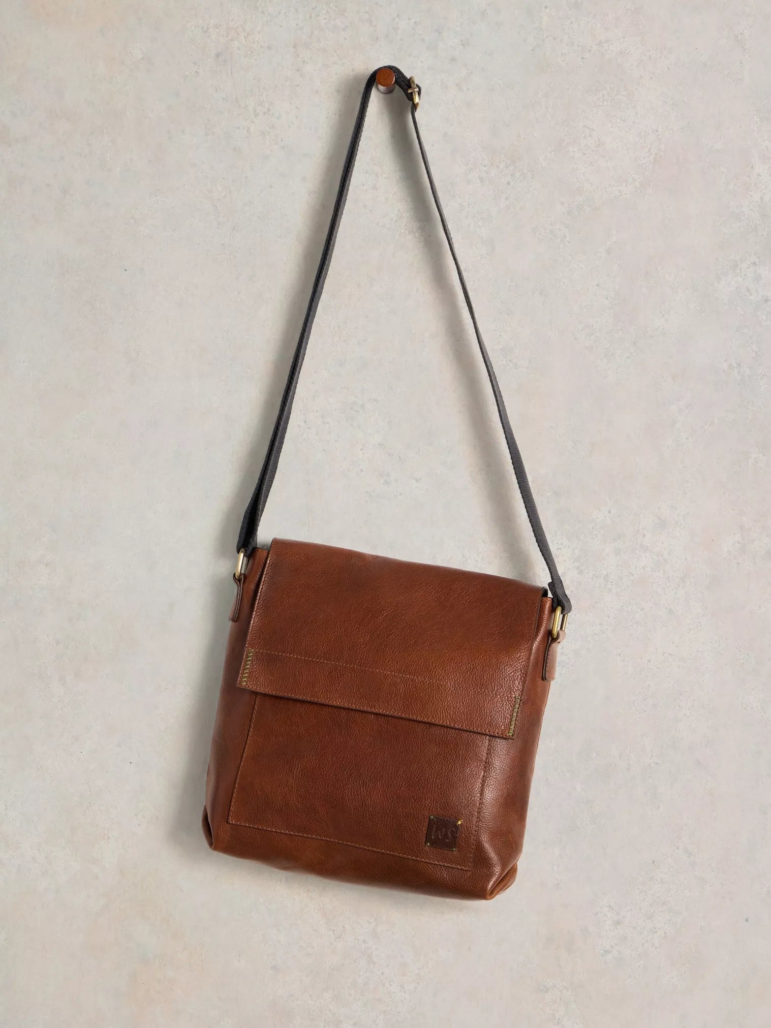 White Stuff Frankie Leather Crossbody Bag Mid Tan