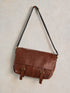 White Stuff Teddy Leather Messenger Bag Mid Tan