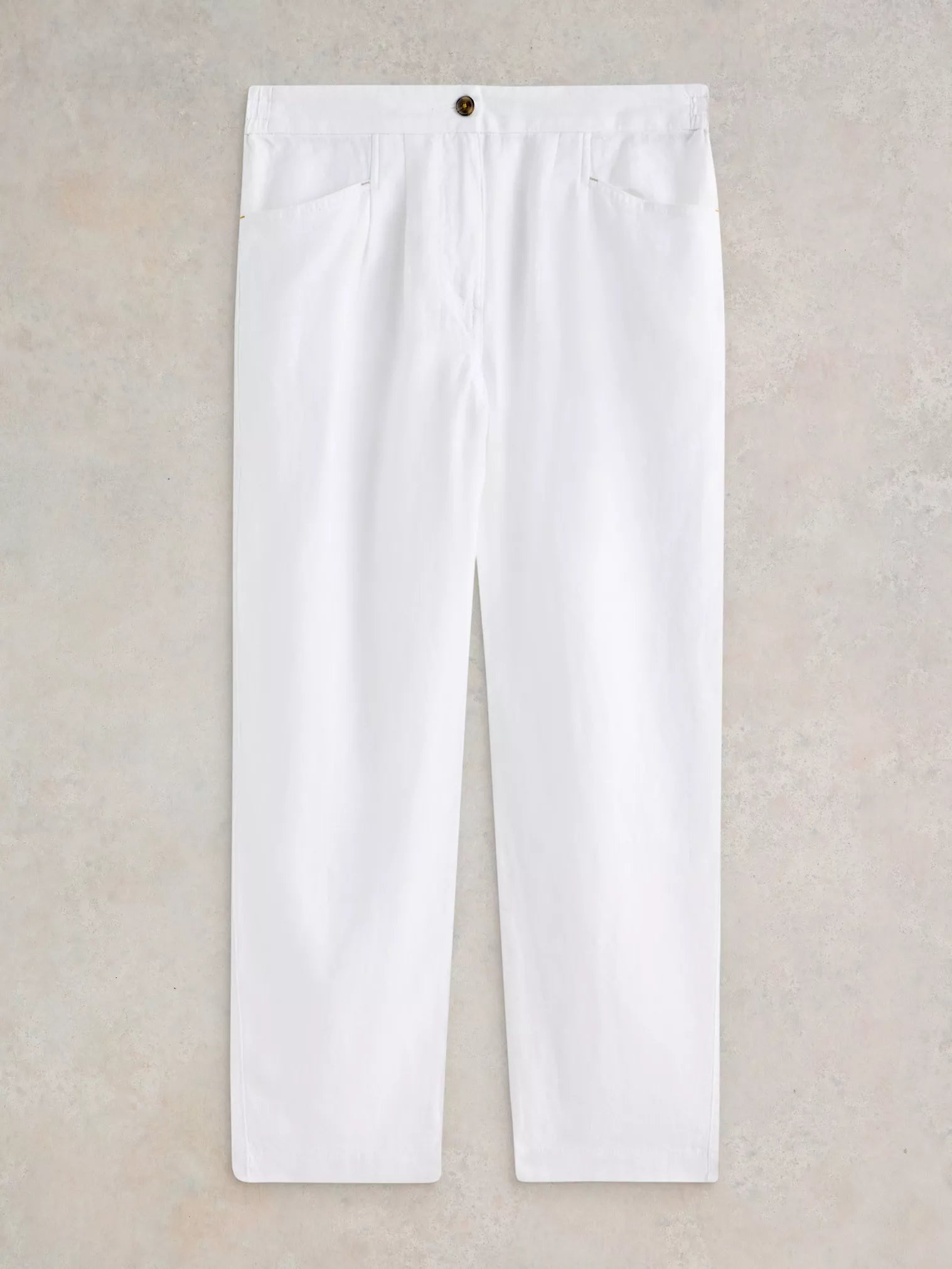 White Stuff Rowena Linen Trouser Brilliant White