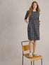 White Stuff Olivia Jersey Dress Navy Print