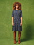 White Stuff Olivia Jersey Dress Navy Print