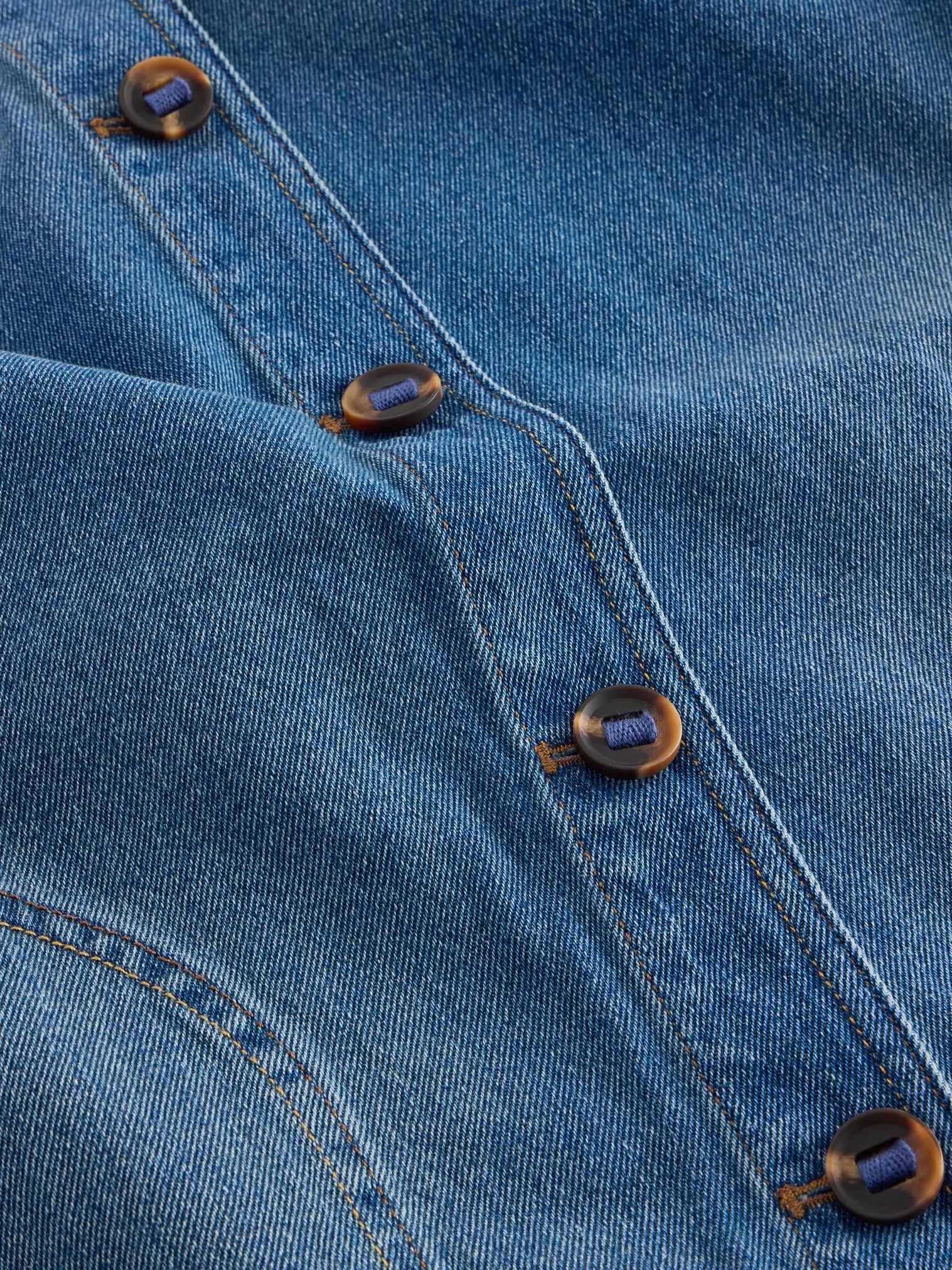 White Stuff Eden Denim Jacket Mid Denim