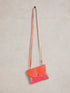 White Stuff Coco Double Pouch Crossbody Pink Multi