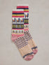 White Stuff Llama Wool Mix Sock Pink Multi