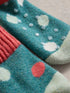 White Stuff Dotty Loopback Sock Teal Multi