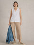 White Stuff Delilah Button Top Brilliant White