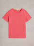 White Stuff Abbie Tee Mid Coral