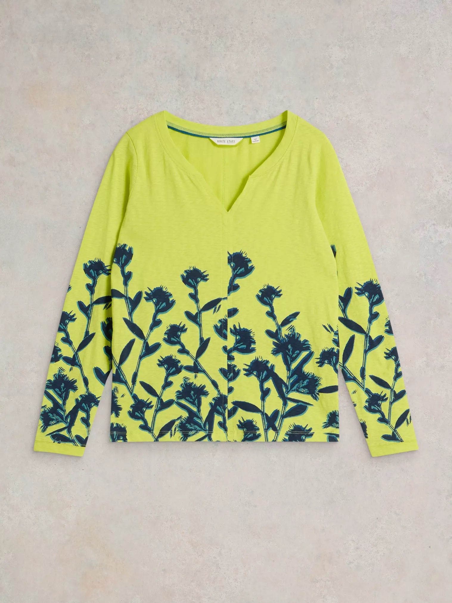 White Stuff Nelly Ls Tee Yellow Multi
