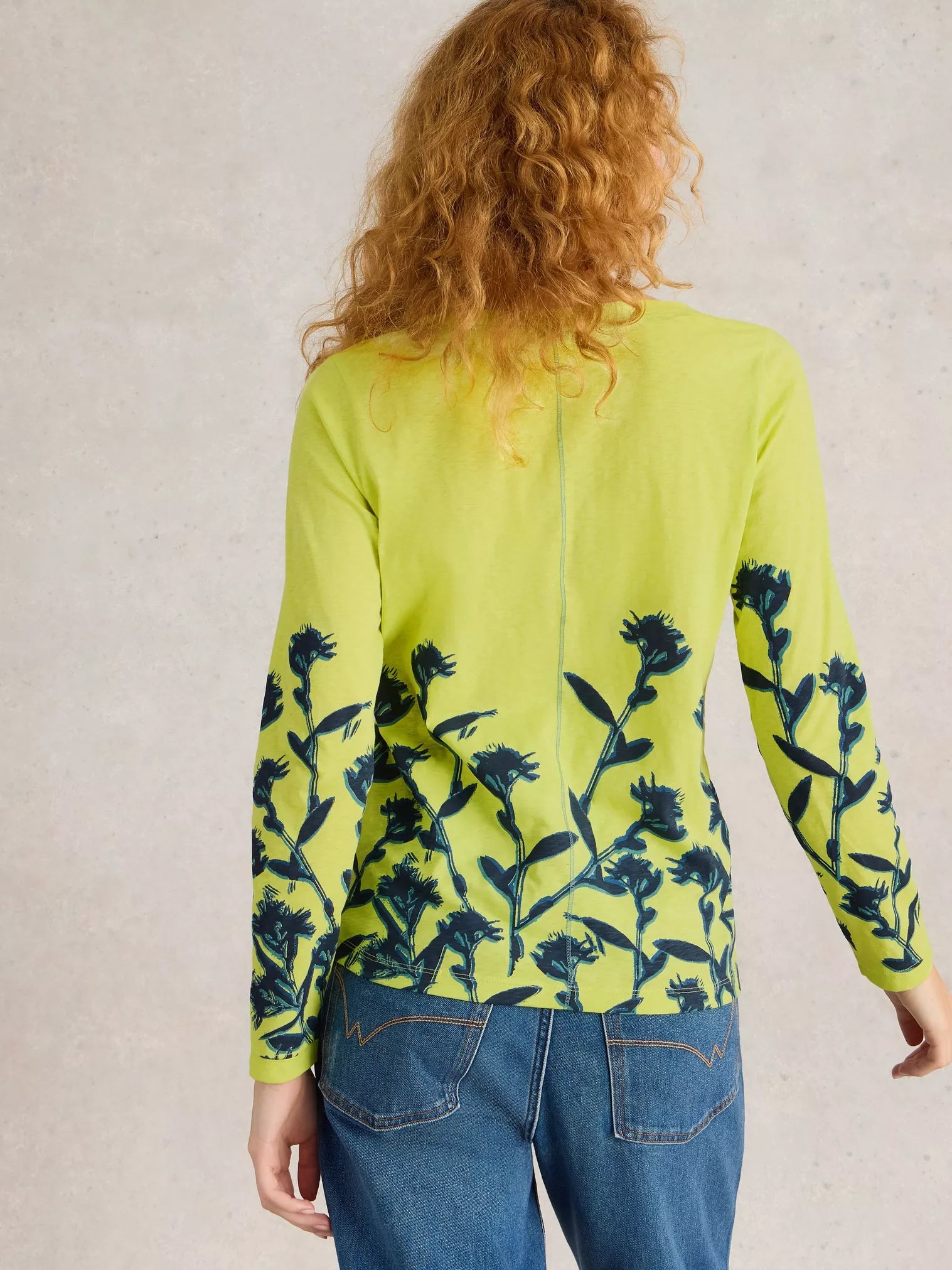 White Stuff Nelly Ls Tee Yellow Multi
