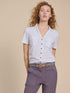 White Stuff Annie Ss Embroidered Shirt Brilliant White