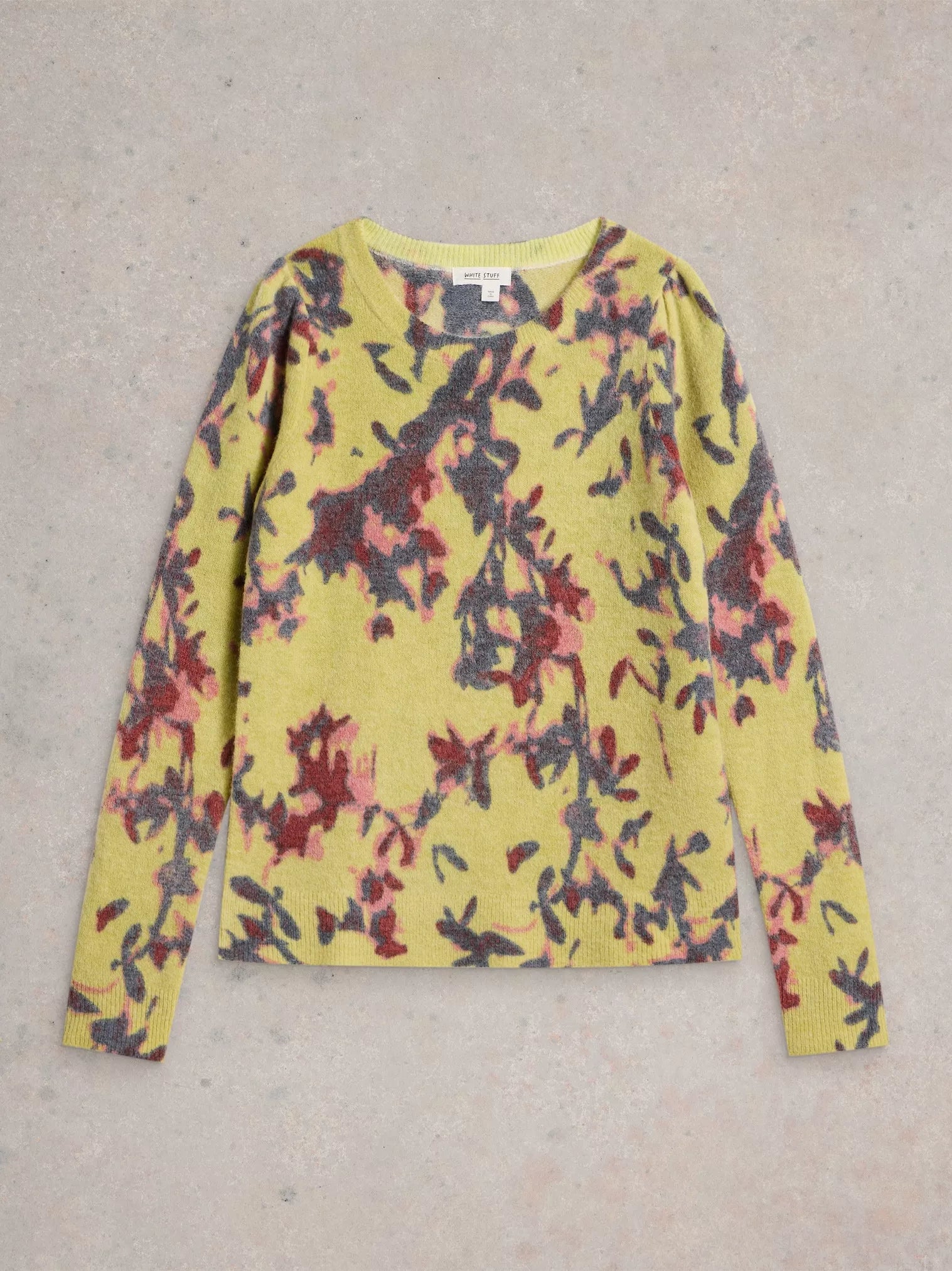 White Stuff Jodie Jumper Yellow Print