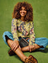 White Stuff Jodie Jumper Yellow Print