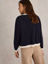 White Stuff Charlotte Cardi Navy Multi