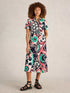 White Stuff Rua Jersey Shirt Dress Blk Mlt