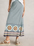 White Stuff Fay Jersey Maxi Column Skirt Blue Mlt