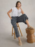 White Stuff Lisette Crinkle Culotte Navy Pr