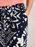White Stuff Farah Wide Leg Trouser Navy Multi