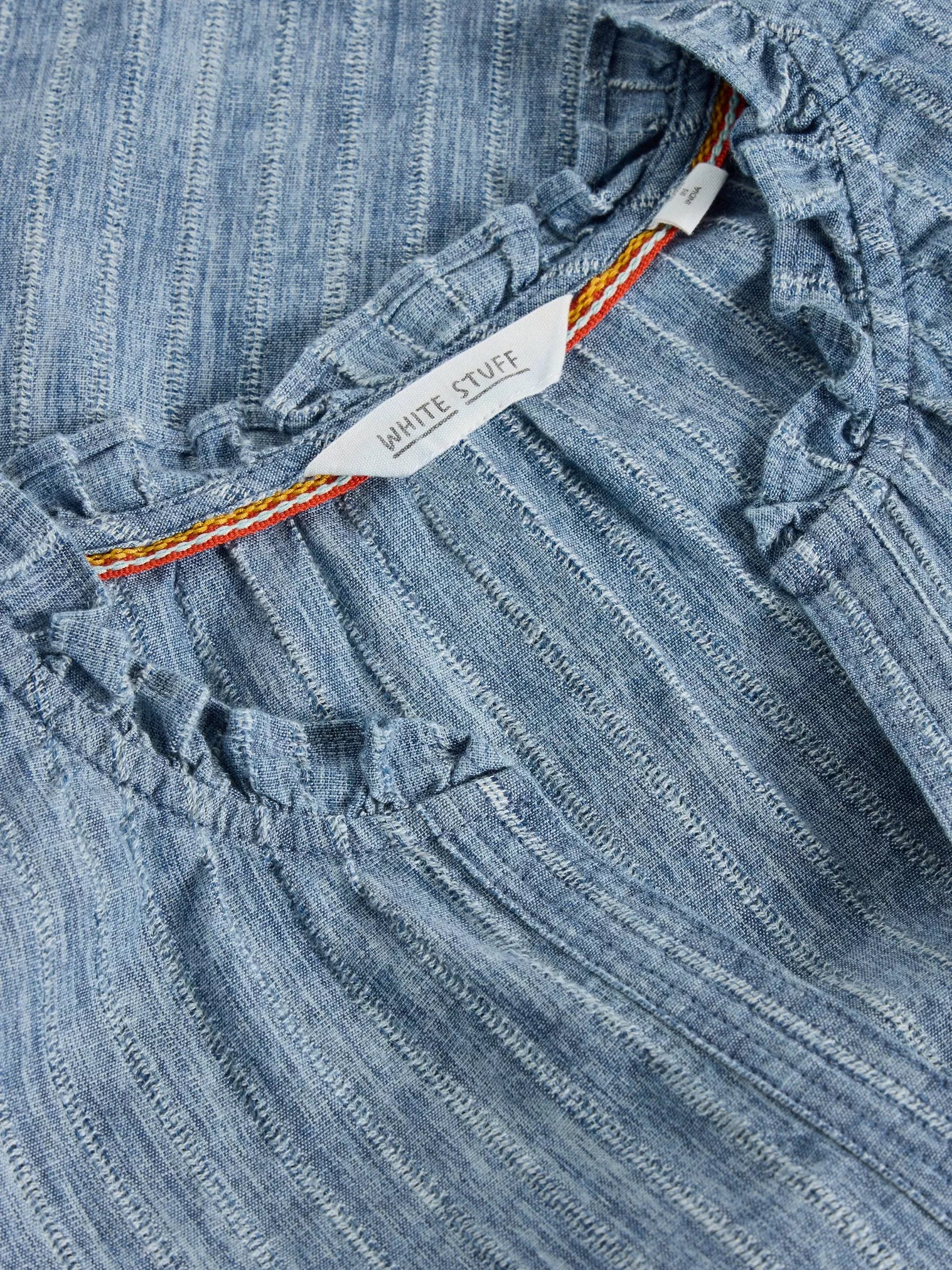 White Stuff Teakie Stripe Top Blue Multi