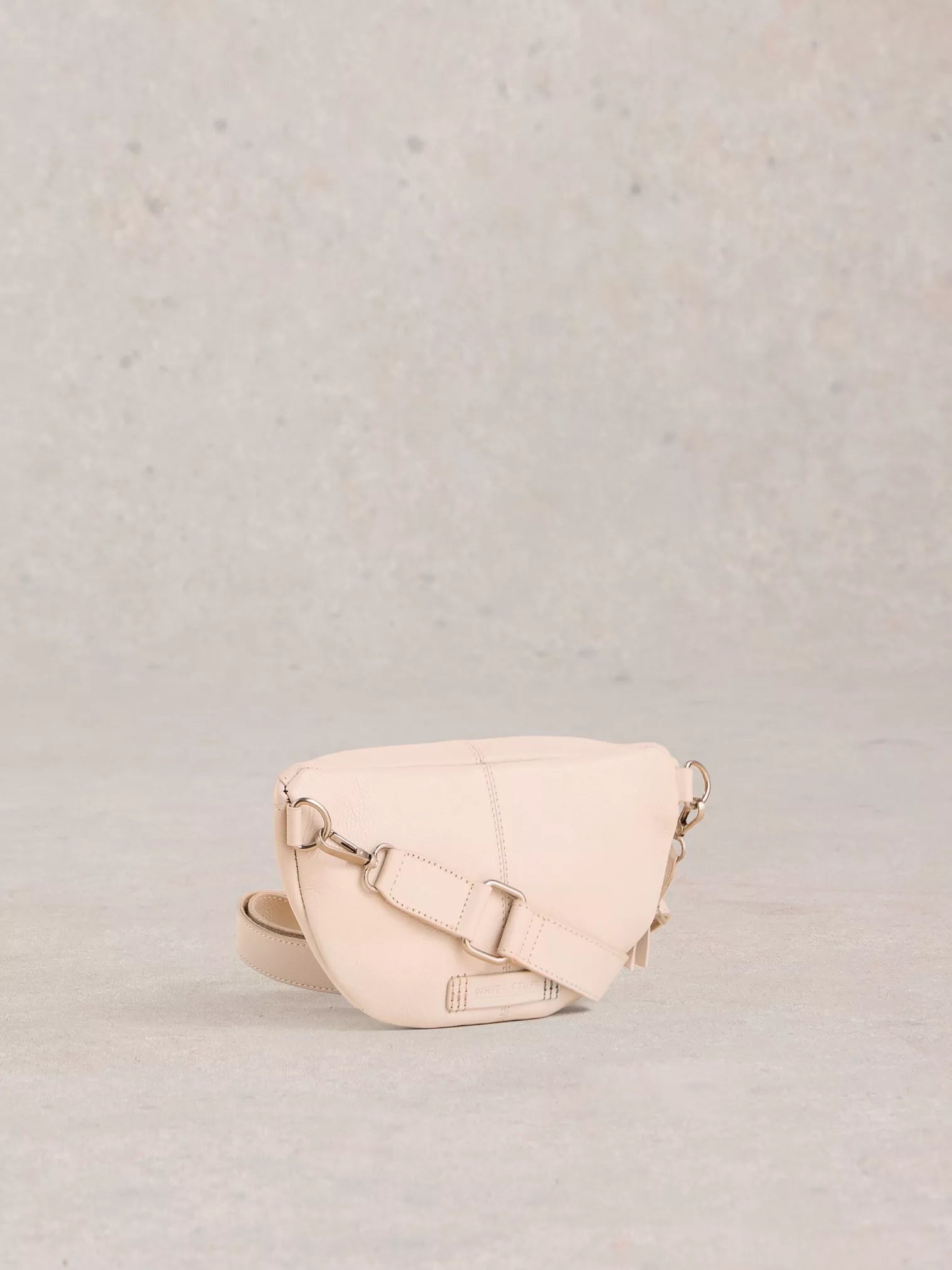 White Stuff Mini Sebby Leather Sling Bag Pale Ivory