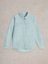 White Stuff Sophie Organic Cotton Shirt Green Mlt