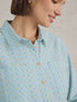 White Stuff Sophie Organic Cotton Shirt Green Mlt