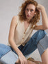 White Stuff Nova Linen Blend Tank Natural White
