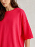 White Stuff Kate Linen Blend Tee Brt Pink