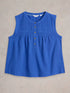 White Stuff Isla Mix Top Brt Blue