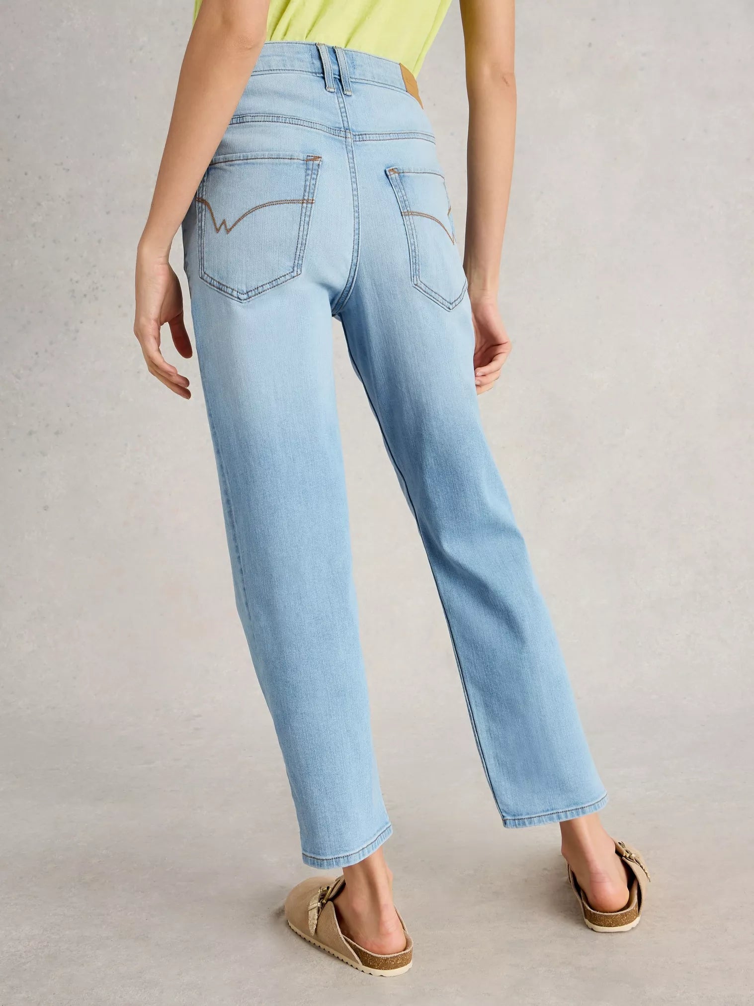 White Stuff Blake Straight Crop Jean Lgt Denim