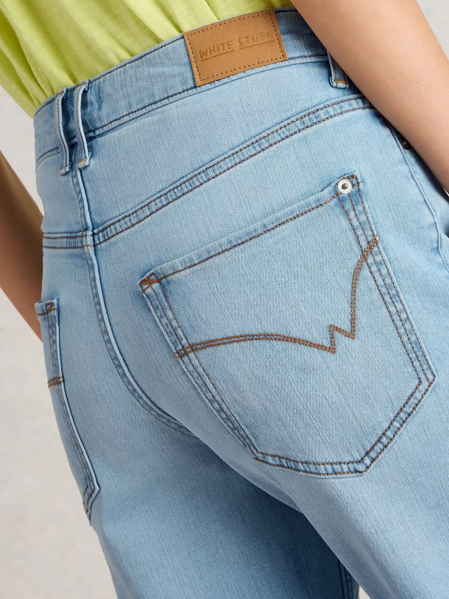 White Stuff Blake Straight Crop Jean Lgt Denim
