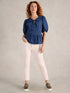 White Stuff Blake Straight Crop Jean Nat White