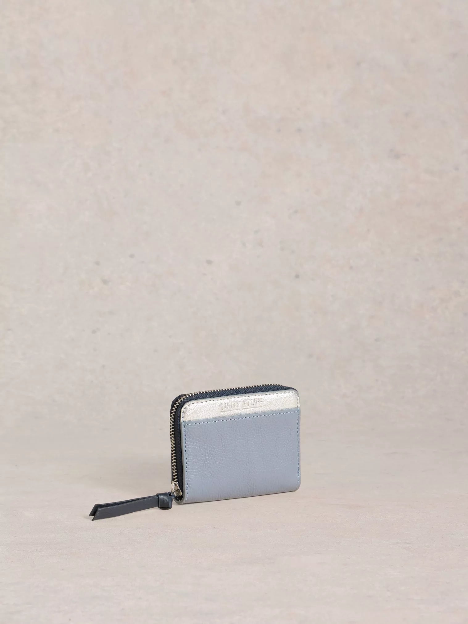 White Stuff Cerys Zip Around Purse Blue Multi