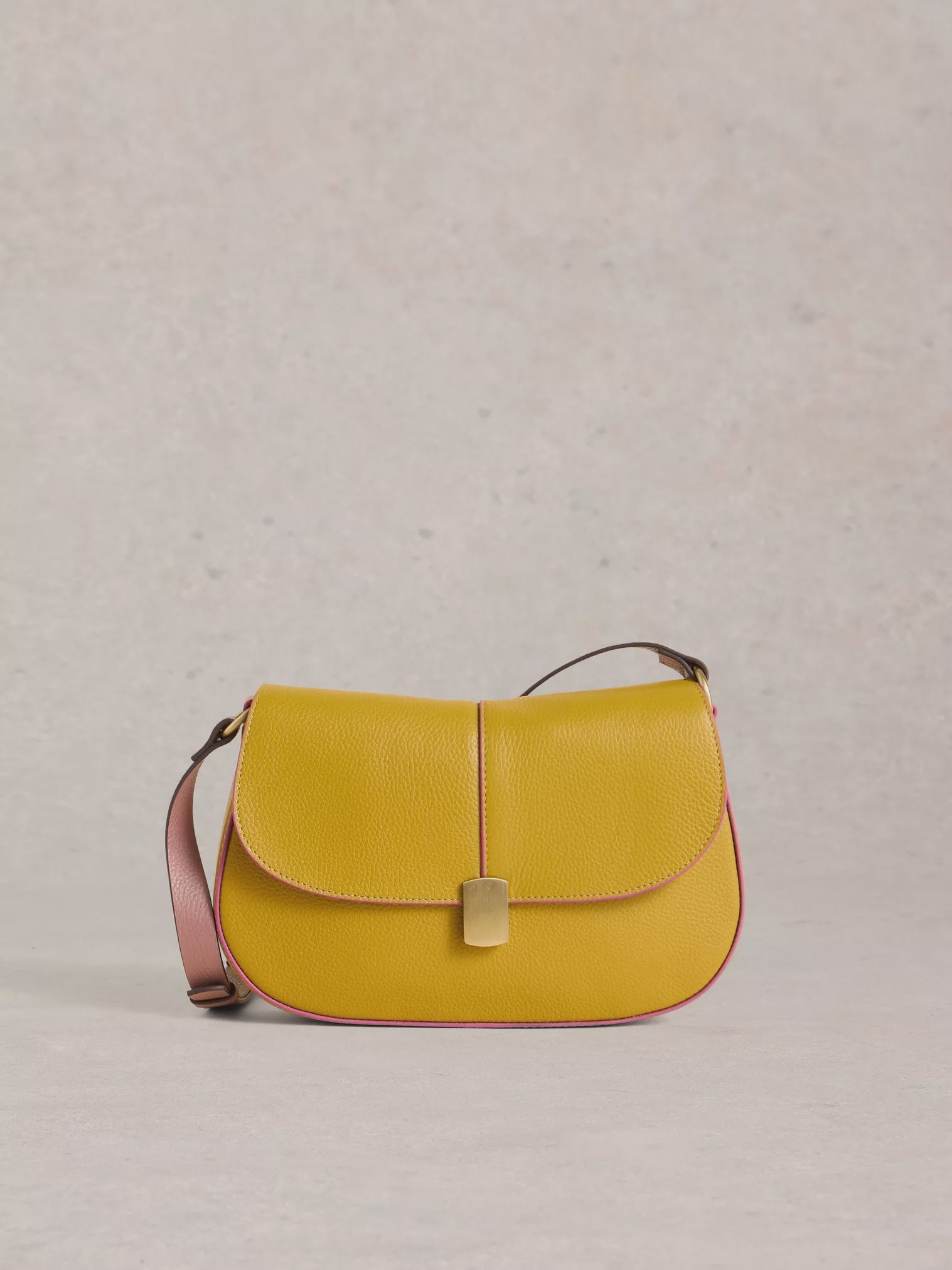 White Stuff Silvy Lock Crossbody Bag Dark Chart