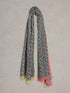 White Stuff Sophie Printed Scarf Navy Print