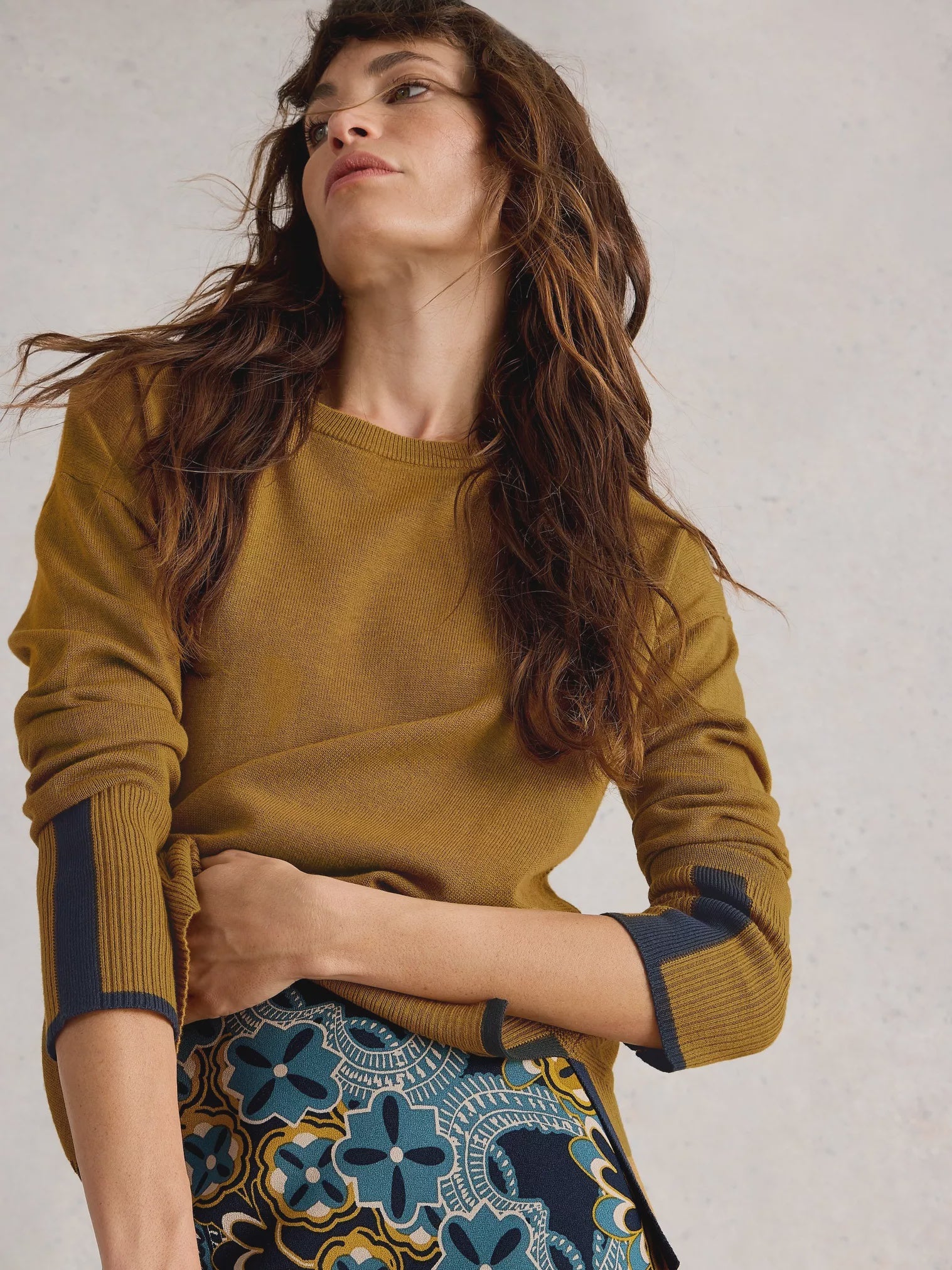 White Stuff Olive Jumper Dark Chartreuse