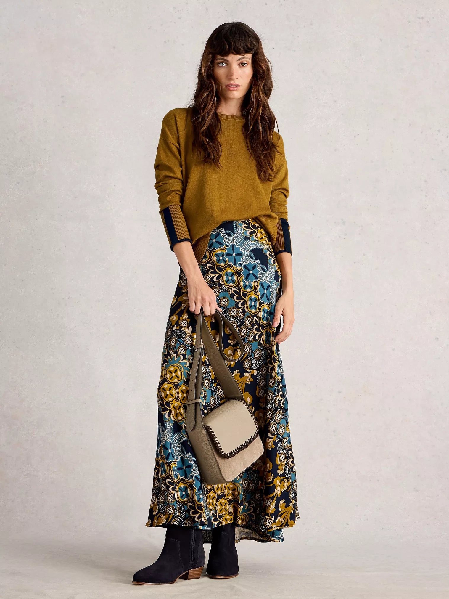 White Stuff Olive Jumper Dark Chartreuse