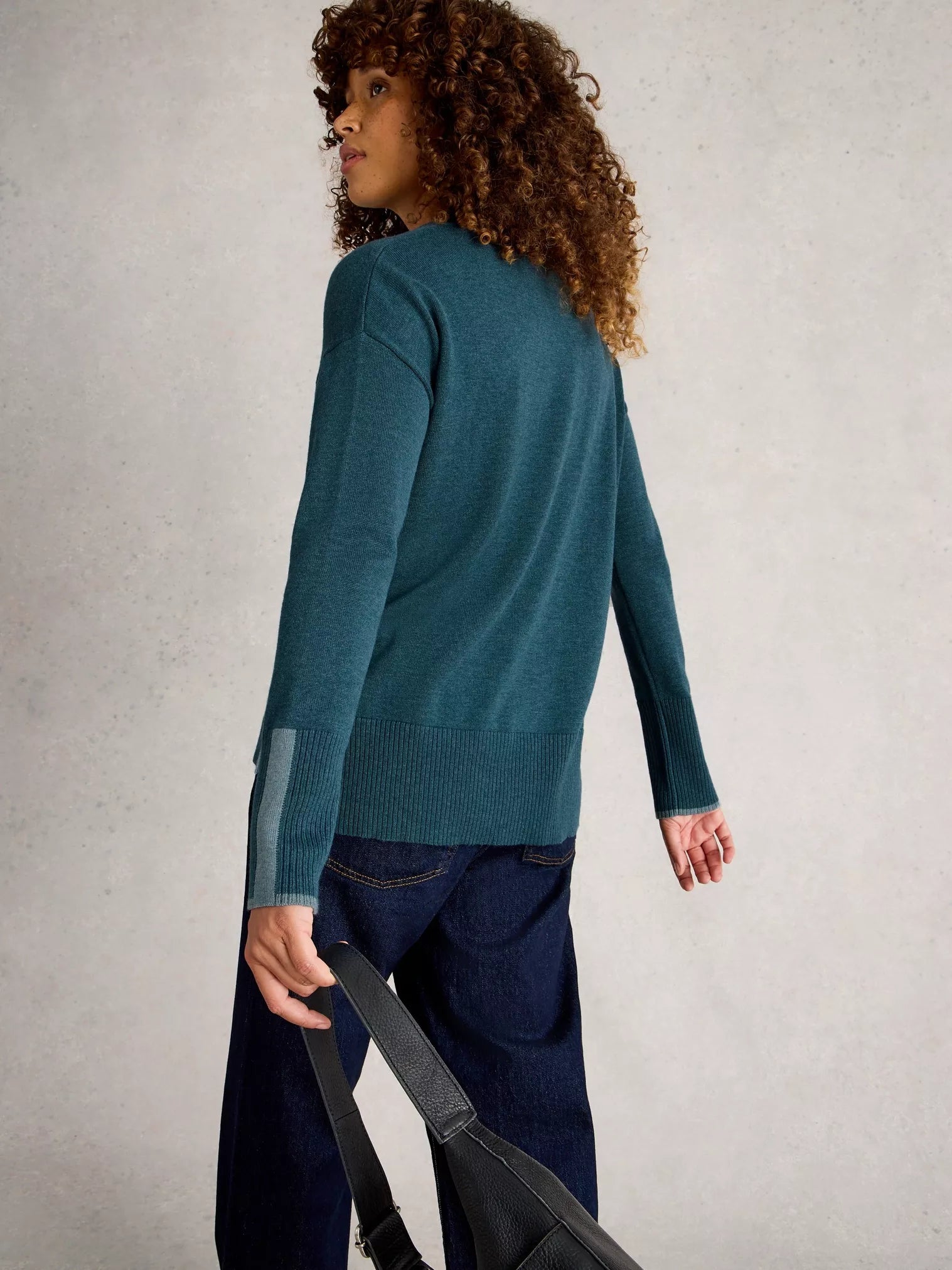 White Stuff Olive Jumper Mid Blue