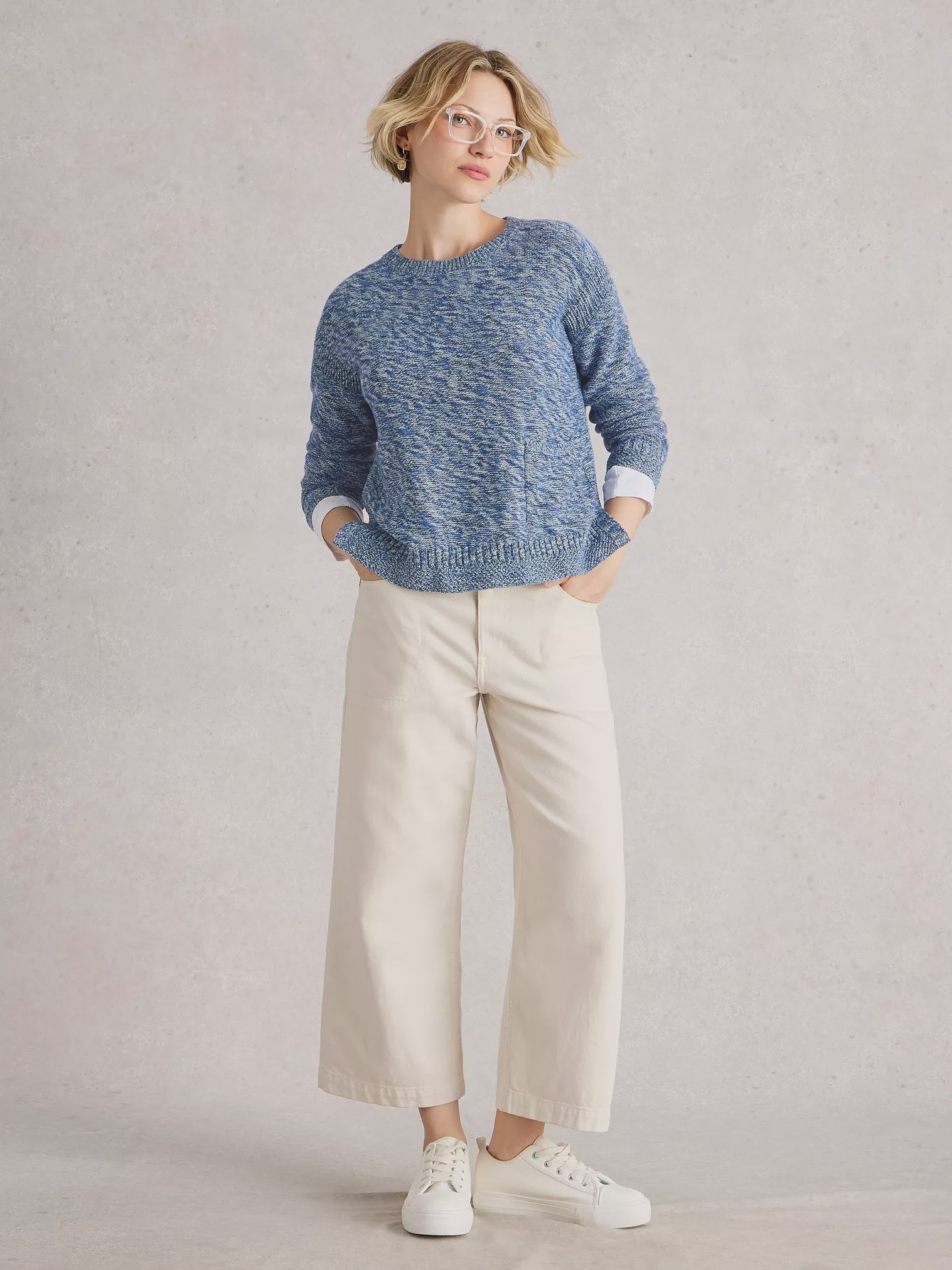 White Stuff Victoria Jumper Blue Multi