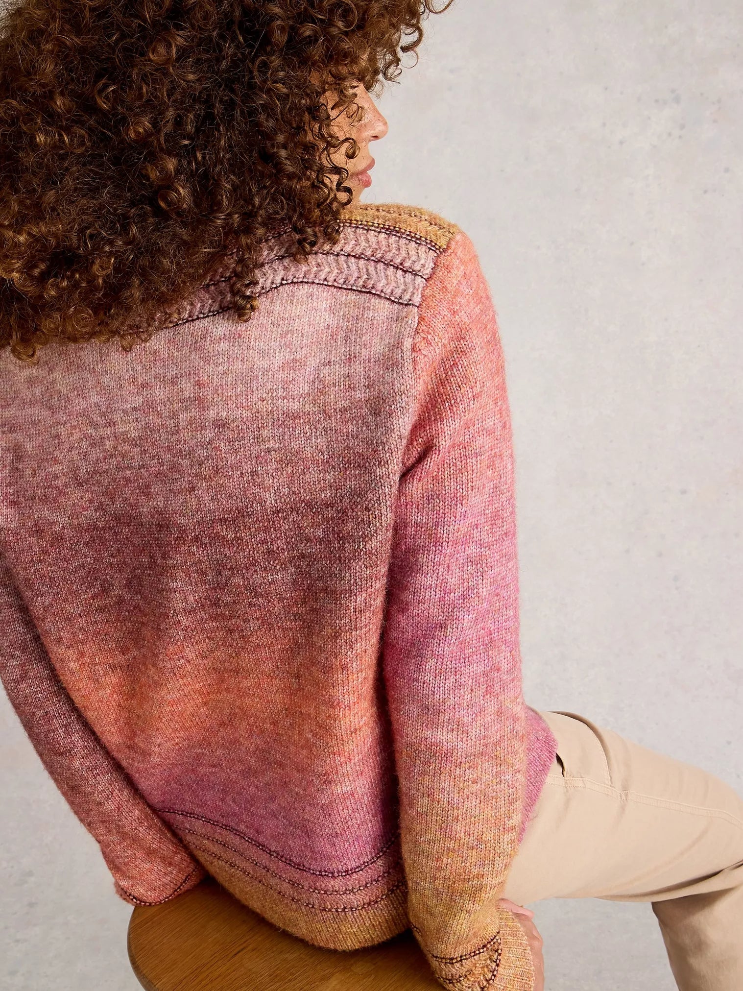 White Stuff Lilbet Jumper Brown Multi