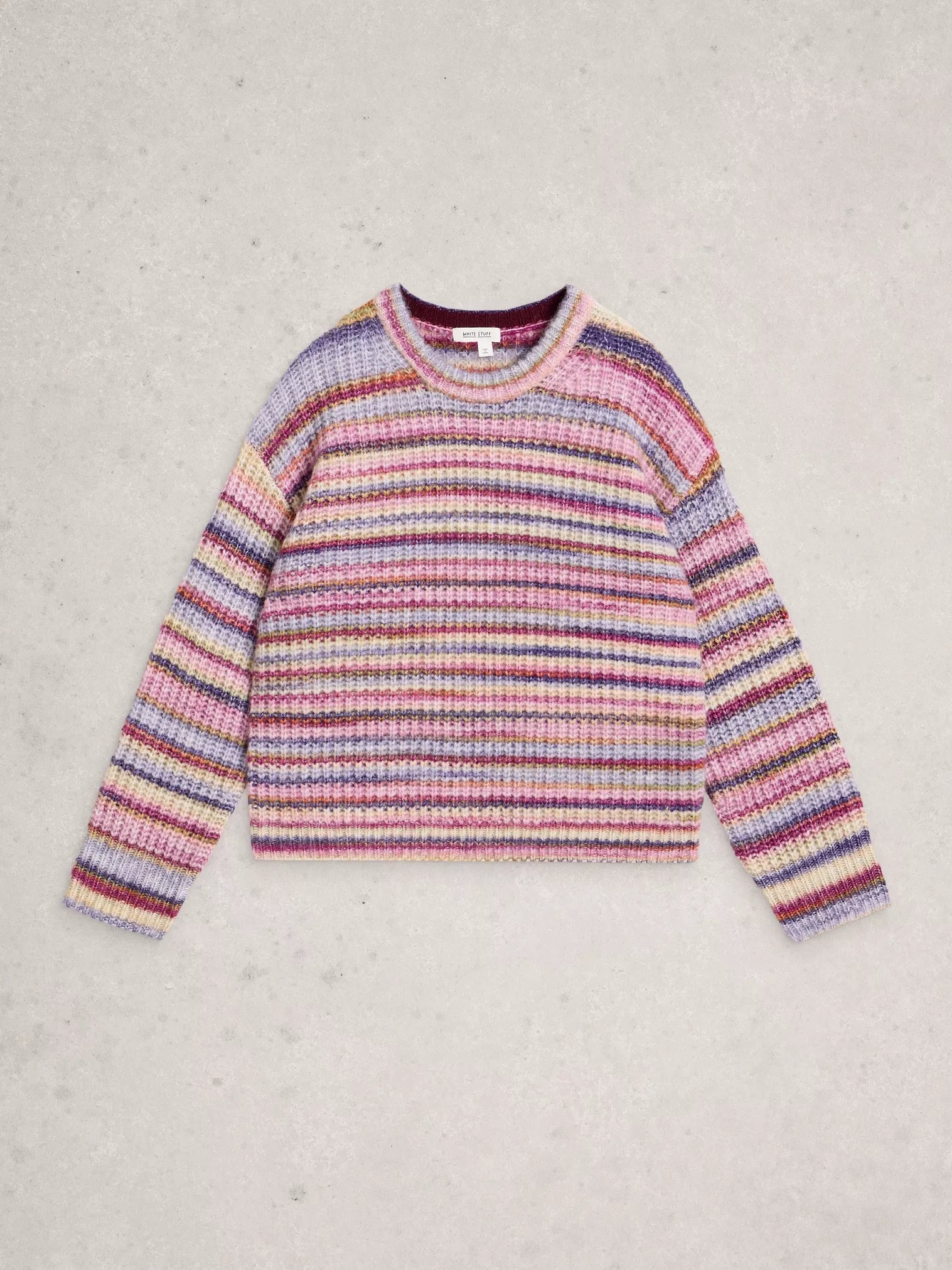 White Stuff Suzanna Spacedye Jumper Pink Multi