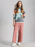 White Stuff Tia Wide Leg Crop Jean Dusty Pink