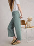 White Stuff Tia Wide Leg Crop Jean Mid Blue