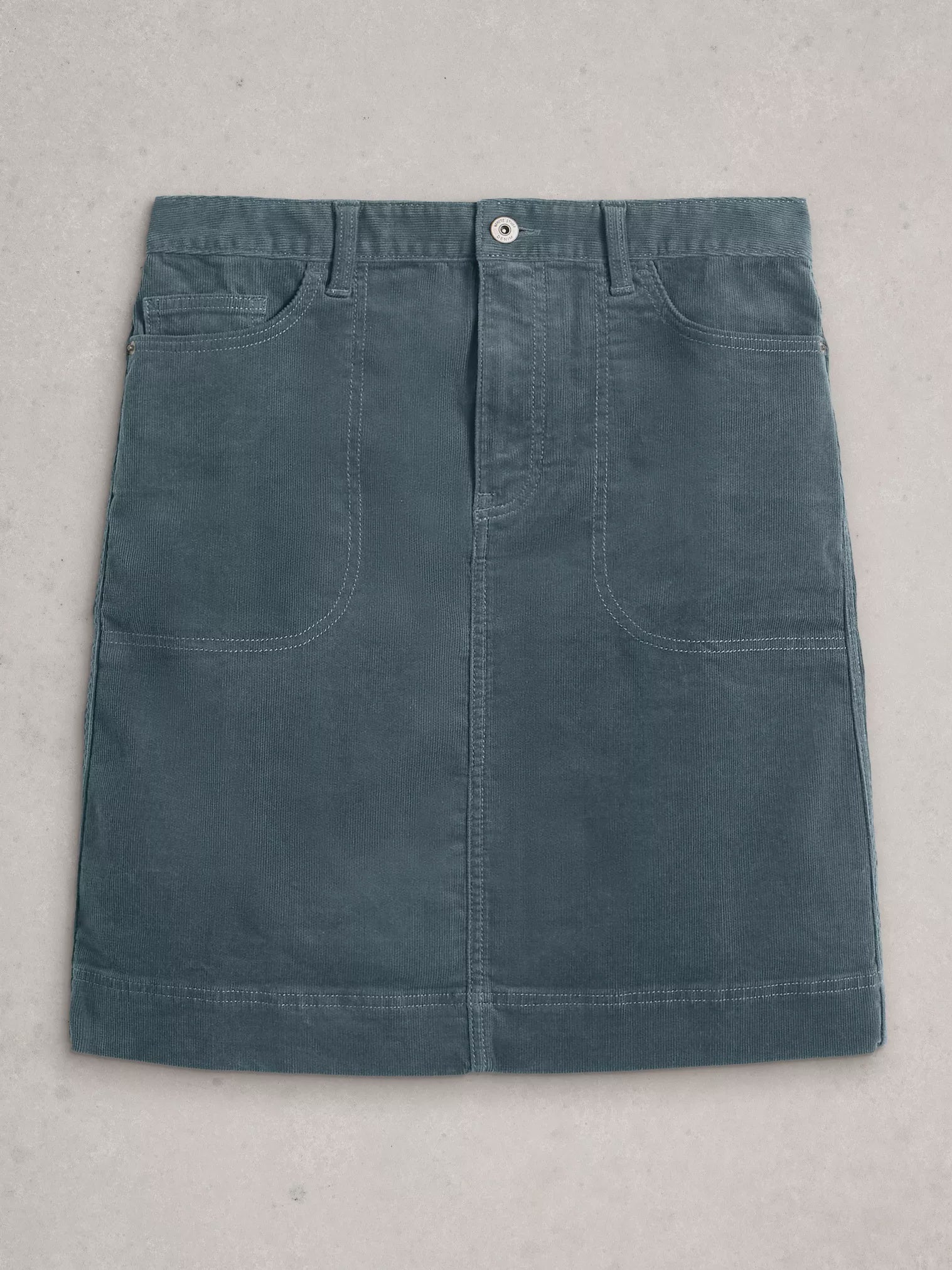 White Stuff Tia Cord Skirt Dus Blue