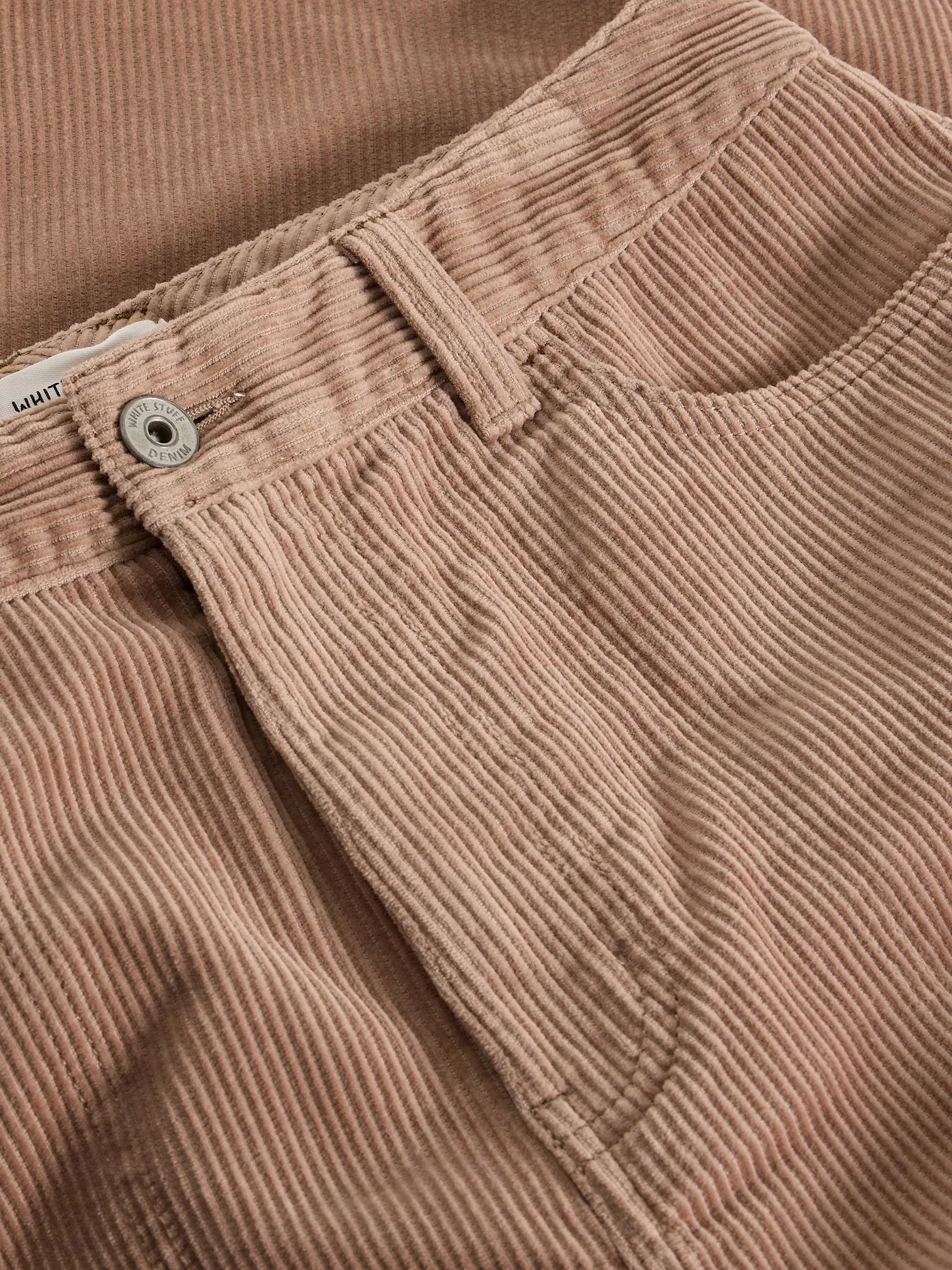 White Stuff Tia Cord Wide Leg Crop Light Natural